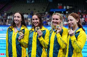 Paris 2024 - 4x200m Freestyle Relay - Team Australia Wins Gold