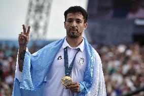 Paris 2024 - Fans welcome medalists at the Parc des Champions in Paris FA