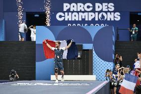 Paris 2024 - Fans welcome medalists at the Parc des Champions in Paris FA