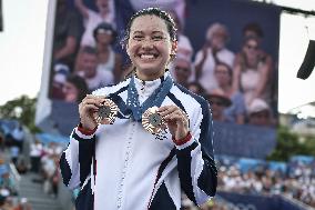 Paris 2024 - Fans welcome medalists at the Parc des Champions in Paris FA