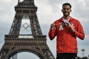 Paris 2024 - Fans welcome medalists at the Parc des Champions in Paris FA