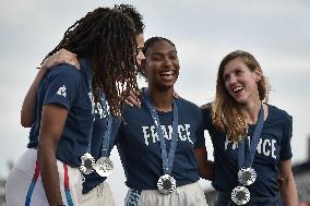 Paris 2024 - Fans welcome medalists at the Parc des Champions in Paris FA