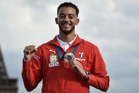 Paris 2024 - Fans welcome medalists at the Parc des Champions in Paris FA