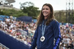 Paris 2024 - Fans welcome medalists at the Parc des Champions in Paris FA