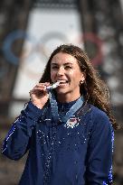 Paris 2024 - Fans welcome medalists at the Parc des Champions in Paris FA