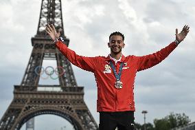 Paris 2024 - Fans welcome medalists at the Parc des Champions in Paris FA