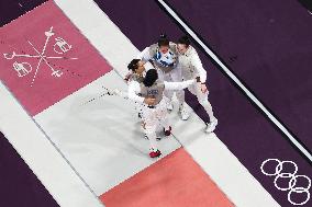 (PARIS2024) FRANCE-PARIS-OLY-FENCING