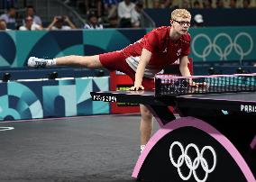 Paris 2024 - Table Tennis - Felix Lebrun v Lin Yun-ju