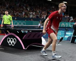 Paris 2024 - Table Tennis - Felix Lebrun v Lin Yun-ju