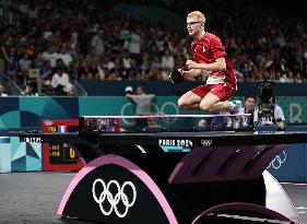 Paris 2024 - Table Tennis - Felix Lebrun v Lin Yun-ju