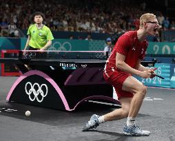 Paris 2024 - Table Tennis - Felix Lebrun v Lin Yun-ju