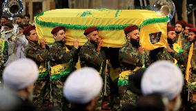 Funeral For Hezbollah Top Commander Fouad Shukur - Beirut