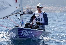 Paris 2024 - Jean-Baptiste Bernaz Competes in Sailing Men's ILCA 7 - Marseille