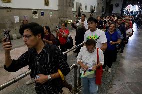 Relics Of St. Jude Thaddeus Arrive At San Hipólito Church In Mexico City