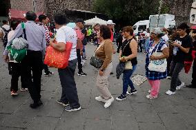 Relics Of St. Jude Thaddeus Arrive At San Hipólito Church In Mexico City