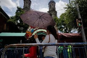 Relics Of St. Jude Thaddeus Arrive At San Hipólito Church In Mexico City