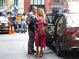 Sarah Jessica Parker On Set - NYC