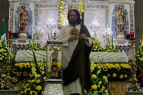 Relics Of St. Jude Thaddeus Arrive At San Hipólito Church In Mexico City