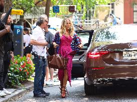 Sarah Jessica Parker On Set - NYC