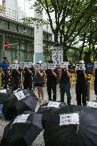 Happy Money Victims Hold Press Conference To Demand Relief In Seoul