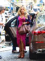 Sarah Jessica Parker On Set - NYC