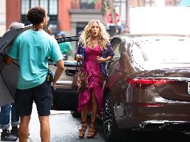 Sarah Jessica Parker On Set - NYC