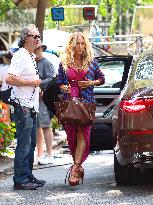 Sarah Jessica Parker On Set - NYC