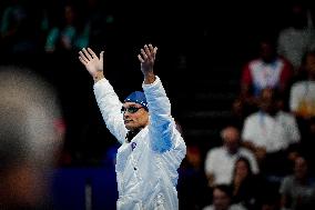 Paris 2024 - 50m Freestyle - Florent Manaudou Competes
