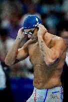 Paris 2024 - 50m Freestyle - Florent Manaudou Competes