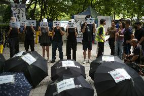 Happy Money Victims Hold Press Conference To Demand Relief In Seoul