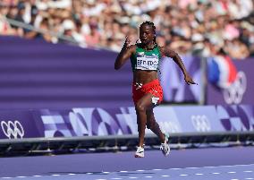 (PARIS2024) FRANCE-PARIS-OLY-ATHLETICS-100M-WOMEN