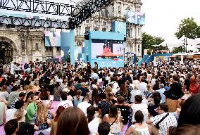 Paris 2024 - Fan Zone At Hotel De Ville