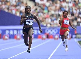 (PARIS2024) FRANCE-PARIS-OLY-ATHLETICS-100M-WOMEN