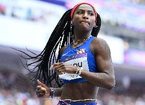 (PARIS2024) FRANCE-PARIS-OLY-ATHLETICS-100M-WOMEN