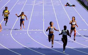 (PARIS2024) FRANCE-PARIS-OLY-ATHLETICS-100M-WOMEN