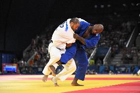 Paris 2024 - Teddy Riner Preliminaries Round Of 8  In The Men's +100kg