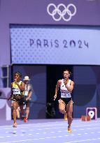 (PARIS2024) FRANCE-PARIS-OLY-ATHLETICS-100M-WOMEN