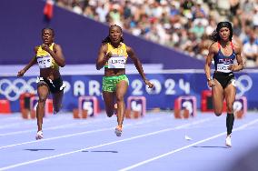 (PARIS2024) FRANCE-PARIS-OLY-ATHLETICS-100M-WOMEN