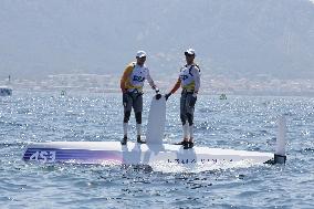 Paris 2024 - Men's Skiff 49Erfx Class Medal Race - Team Spain Wins Gold