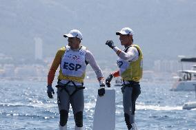 Paris 2024 - Men's Skiff 49Erfx Class Medal Race - Team Spain Wins Gold