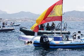 Paris 2024 - Men's Skiff 49Erfx Class Medal Race - Team Spain Wins Gold