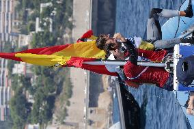 Paris 2024 - Men's Skiff 49Erfx Class Medal Race - Team Spain Wins Gold