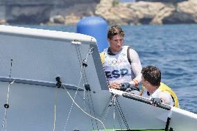 Paris 2024 - Men's Skiff 49Erfx Class Medal Race - Team Spain Wins Gold