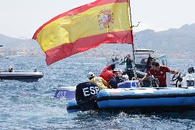 Paris 2024 - Men's Skiff 49Erfx Class Medal Race - Team Spain Wins Gold