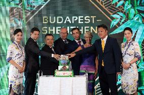 HUNGARY-BUDAPEST-HAINAN AIRLINES-DIRECT FLIGHT-LAUNCH