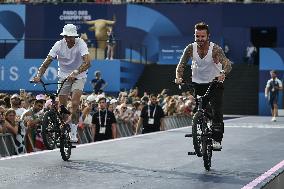 Paris 2024 - Bicycle riders performance at the Parc des Champions in Paris FA