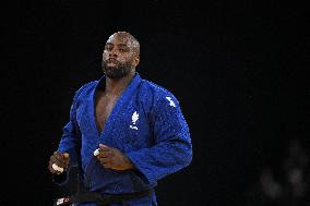 Paris 2024 - Teddy Riner semi final in the men + 100kg