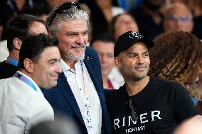 Paris 2024 - Tony Parker And Alize Lim At Judo Event