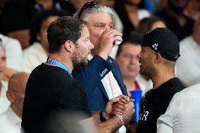 Paris 2024 - Tony Parker And Alize Lim At Judo Event