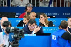 Paris 2024 - Tony Parker And Alize Lim At Judo Event